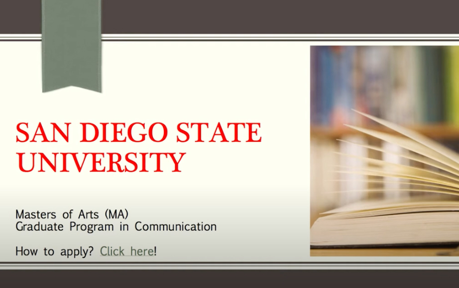 SDSU School of Communication Masters Program